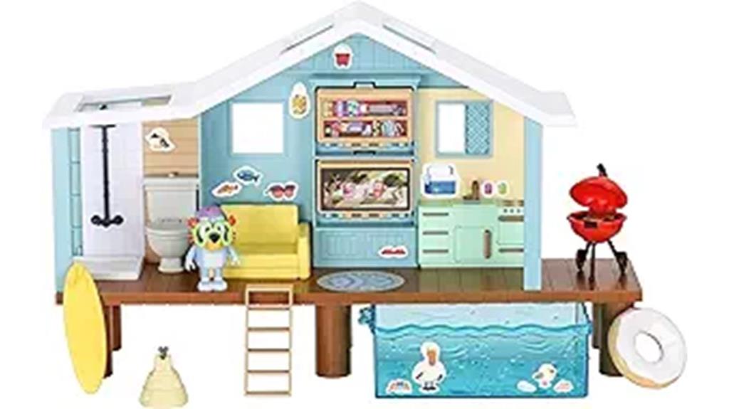 bluey themed playset with accessories