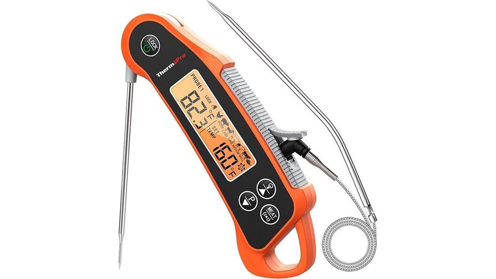 digital dual probe meat thermometer