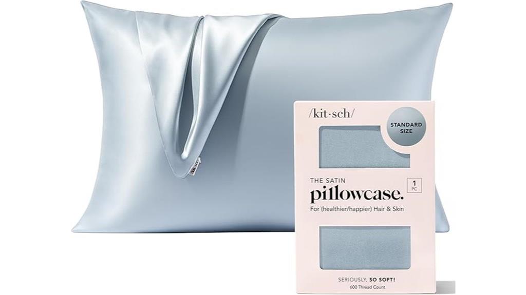 elegant satin pillowcase queen