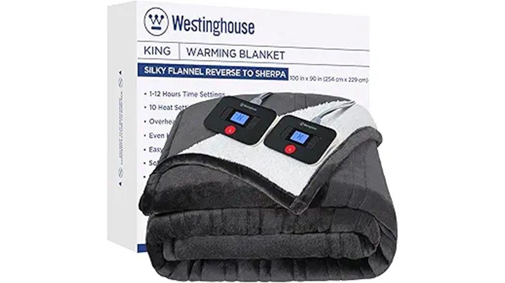 king heated blanket features