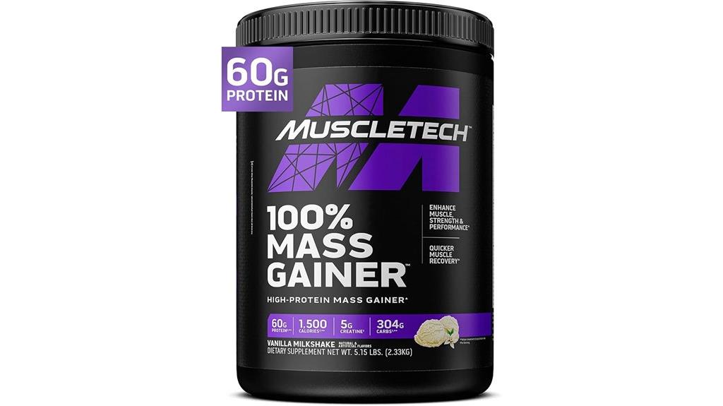 muscletech vanilla mass gainer