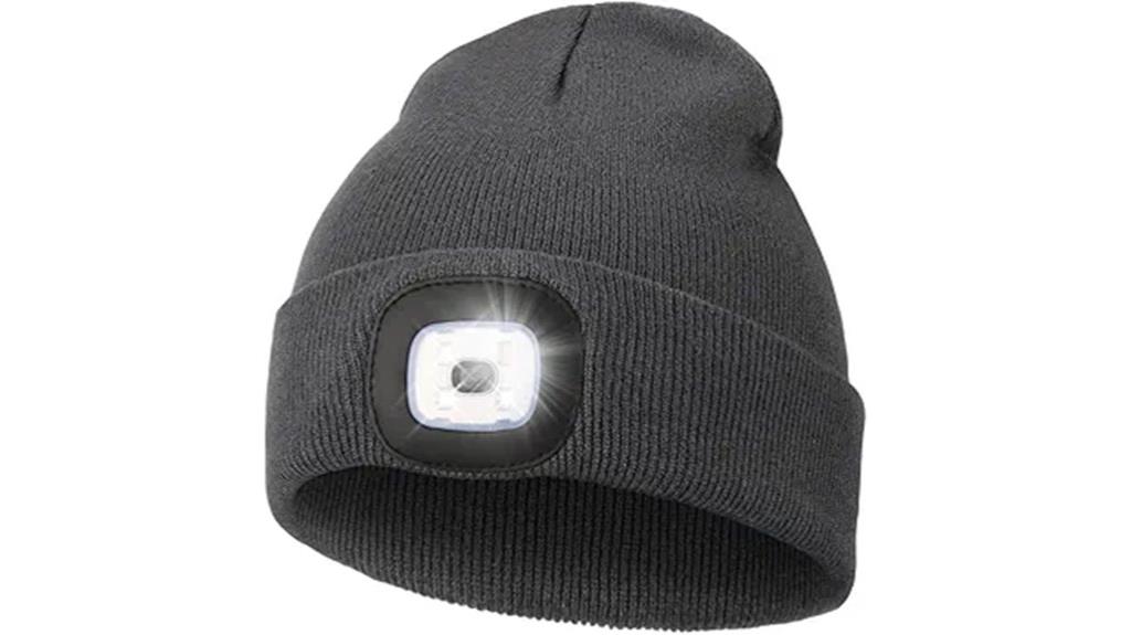 unisex led rechargeable beanie