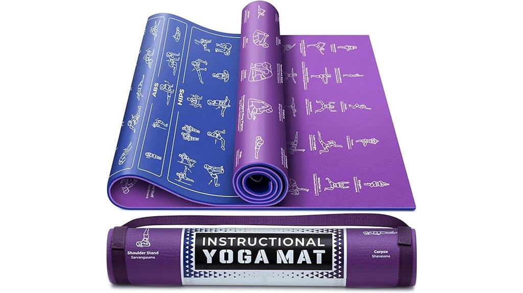 yoga mat with strap