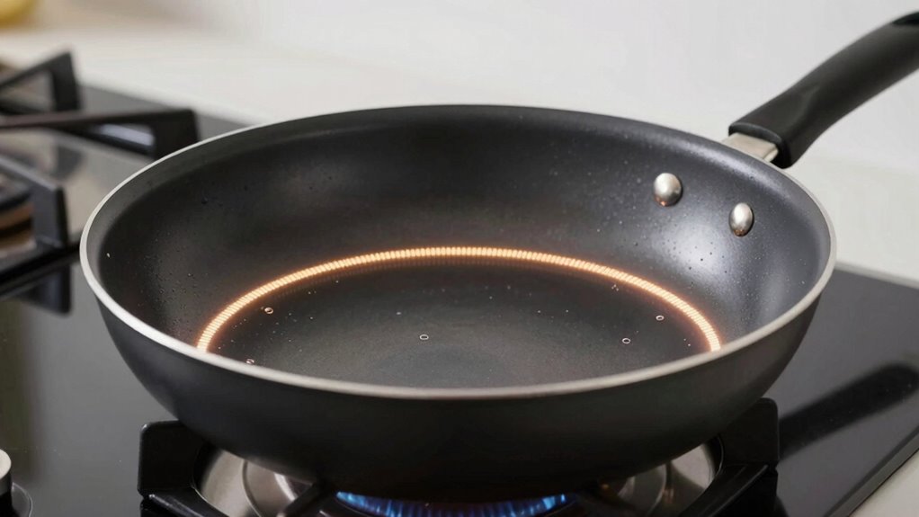 avoid overheating nonstick pans