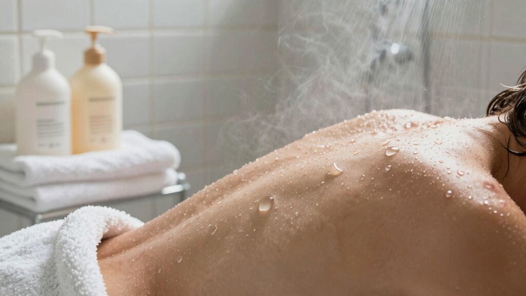 improper shower post workout