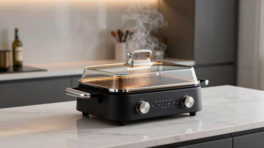 indoor smokeless grill features