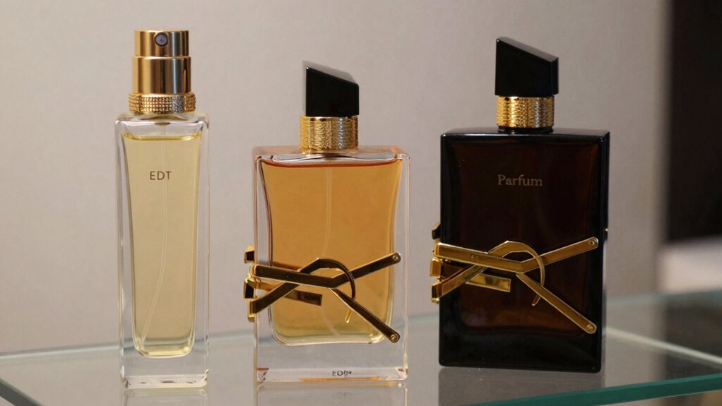 perfume types longevity sillage