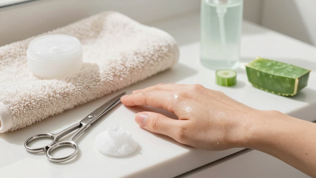 post grooming irritation prevention routine