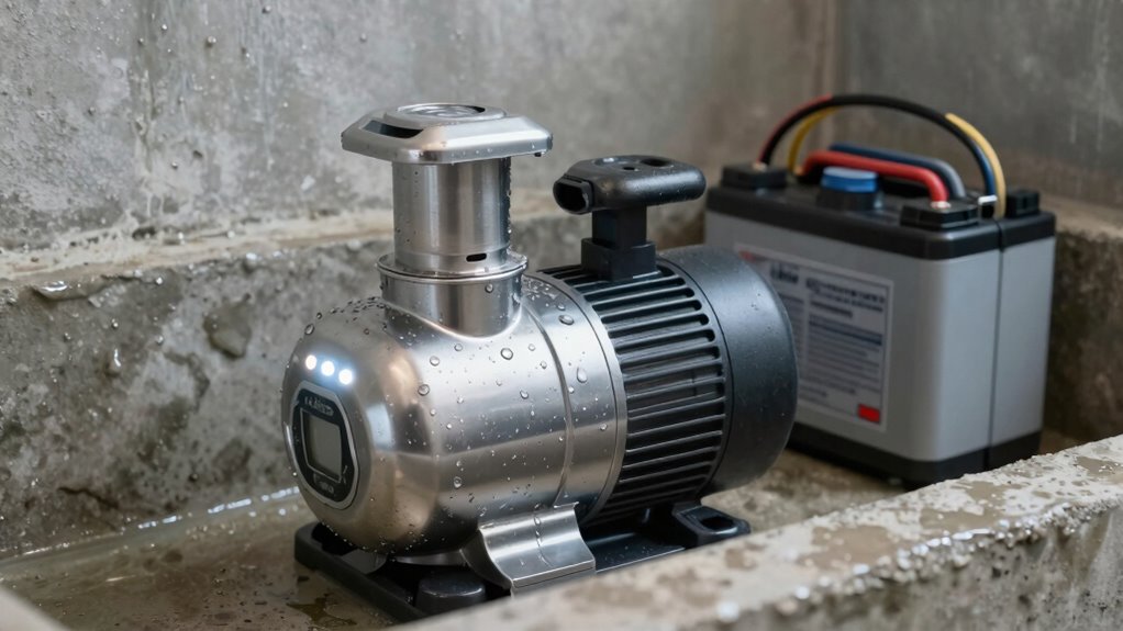 pre storm sump backup test