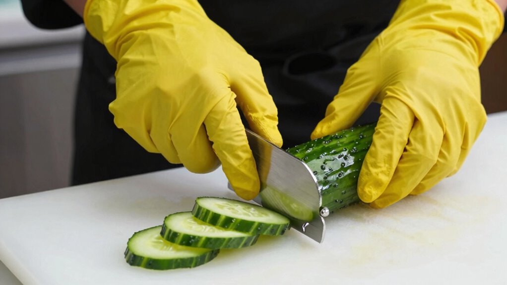 safe mandoline blade handling