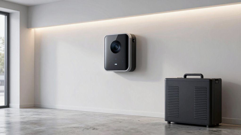 top camera equipped garage doors