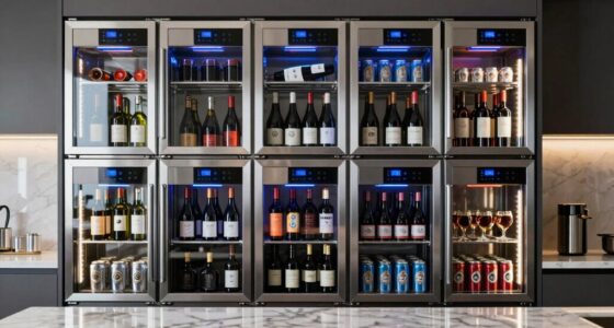 top dual zone beverage coolers