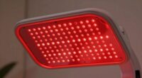 top face red light panels
