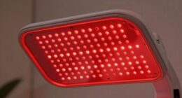 top face red light panels