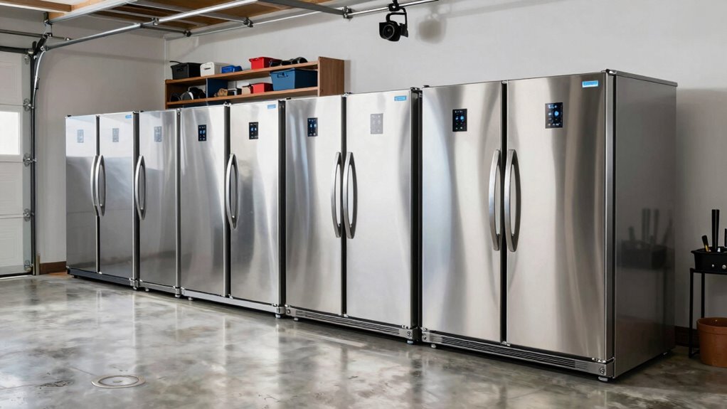 top garage chest freezers