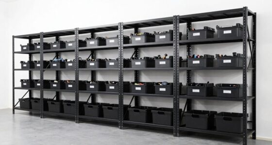 top heavy metal shelving