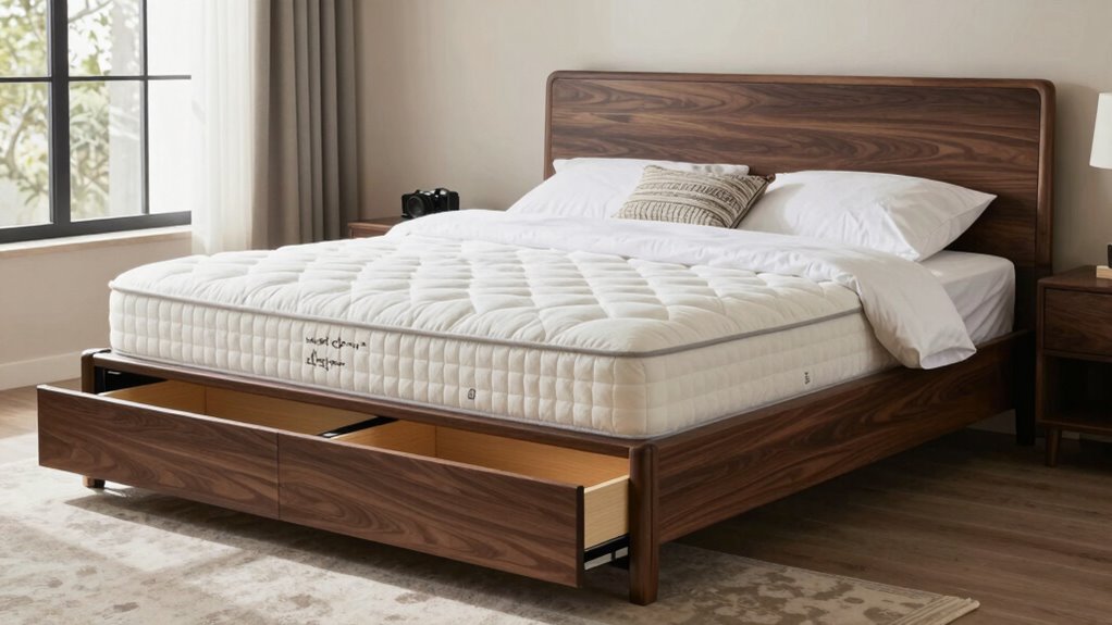 top king bed storage solutions