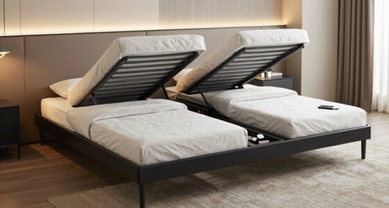 top split king bed frames