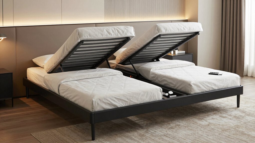 top split king bed frames