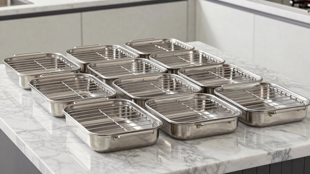 top stainless steel roasting pans