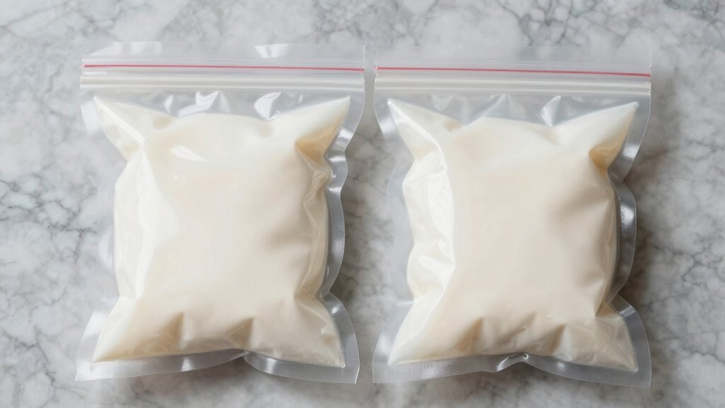 zip or vacuum sealing