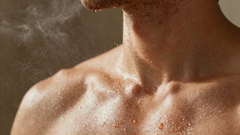 applying excess fragrance concentration