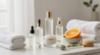 balanced layered skincare routine