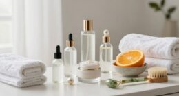 balanced layered skincare routine