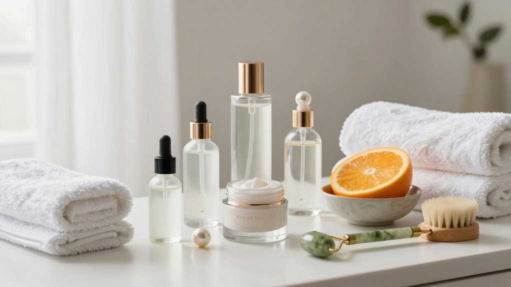 balanced layered skincare routine