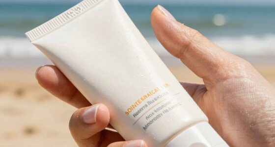 comfortable mineral sunscreen application
