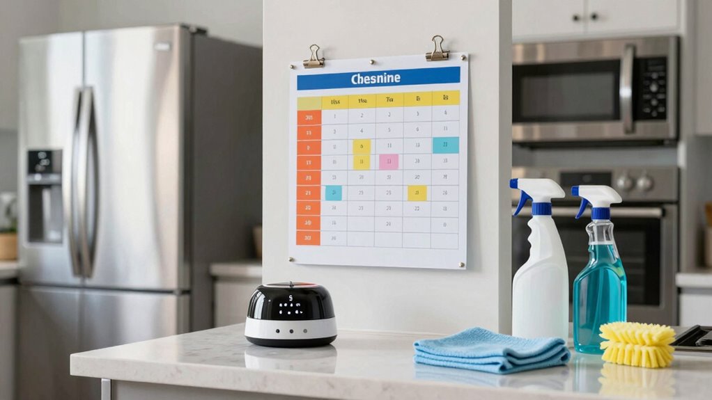 consistent appliance maintenance routine