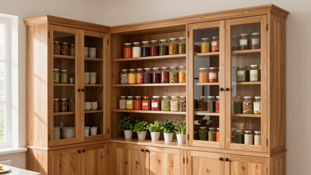 efficient organized pantry storage