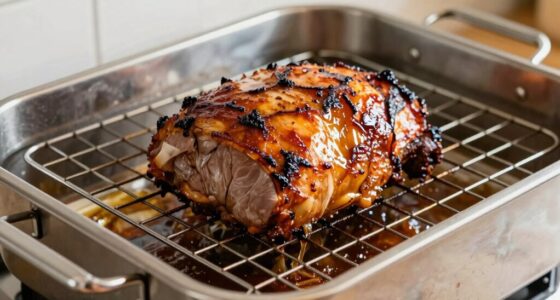 elevate food for even browning