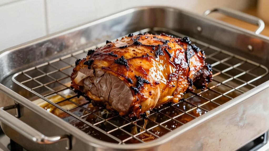 elevate food for even browning