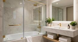 enhance small bathroom luxury