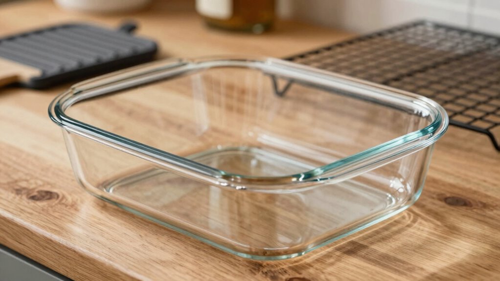 handle glass bakeware carefully