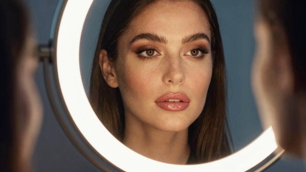lighting and mirror placement