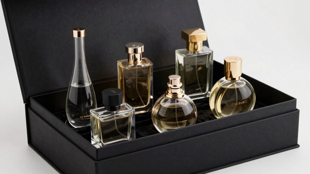 luxury scent layering presentation