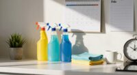 maintain efficient cleaning schedule
