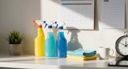 maintain efficient cleaning schedule