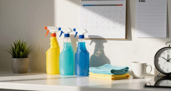 maintain efficient cleaning schedule