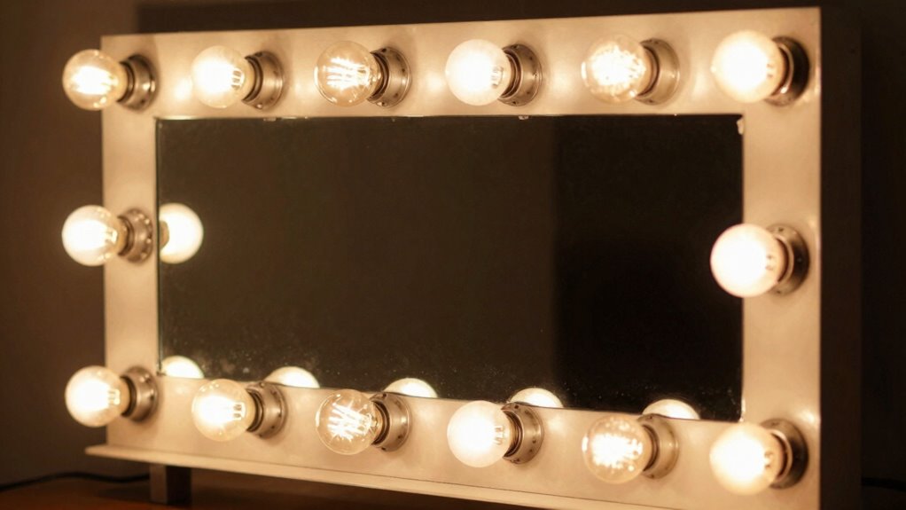 mirror bulb arrangement differences