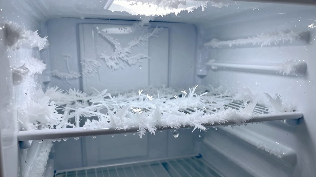 moisture causing ice buildup