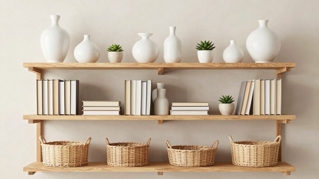 neatly arrange shelf items