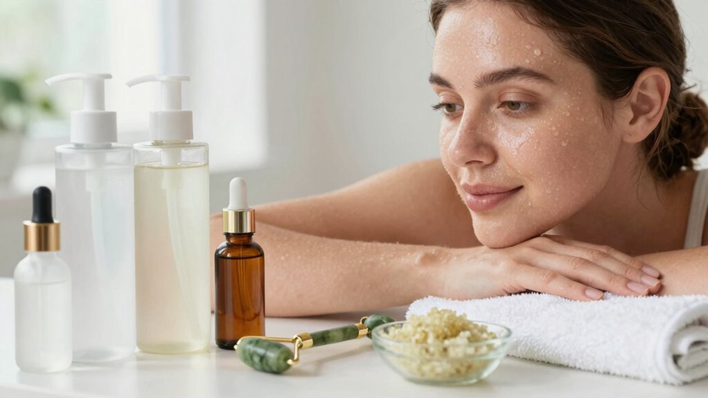 oily skin anti aging routine