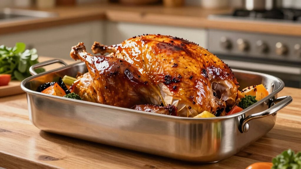 optimal roasting pan size