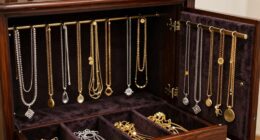 organize long necklace storage