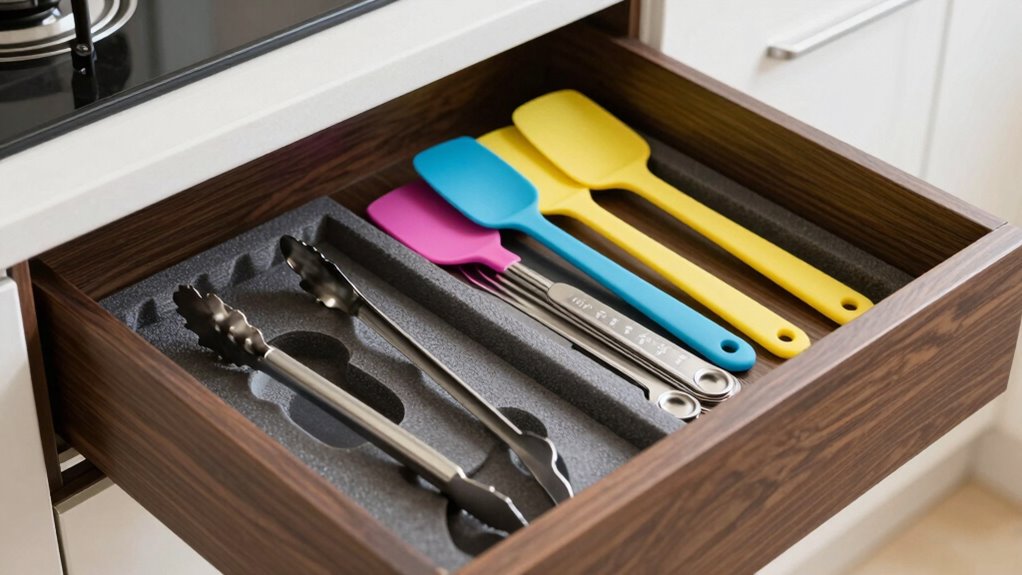 organized small kitchen tools