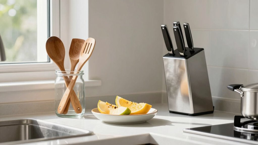 organized stylish kitchen essentials