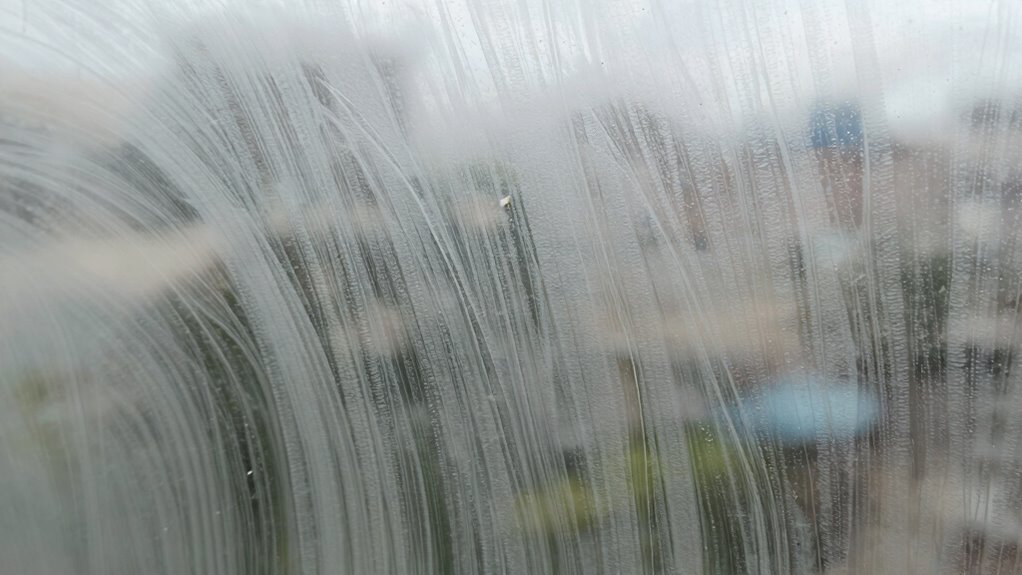 residual buildup from cleaners